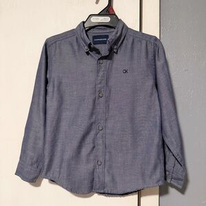 Calvin Klein Kids Gray Button Down Shirt